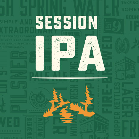 SESSION IPA with mountain icon