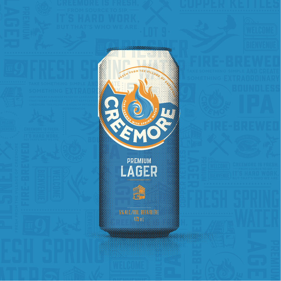 Premium Lager can